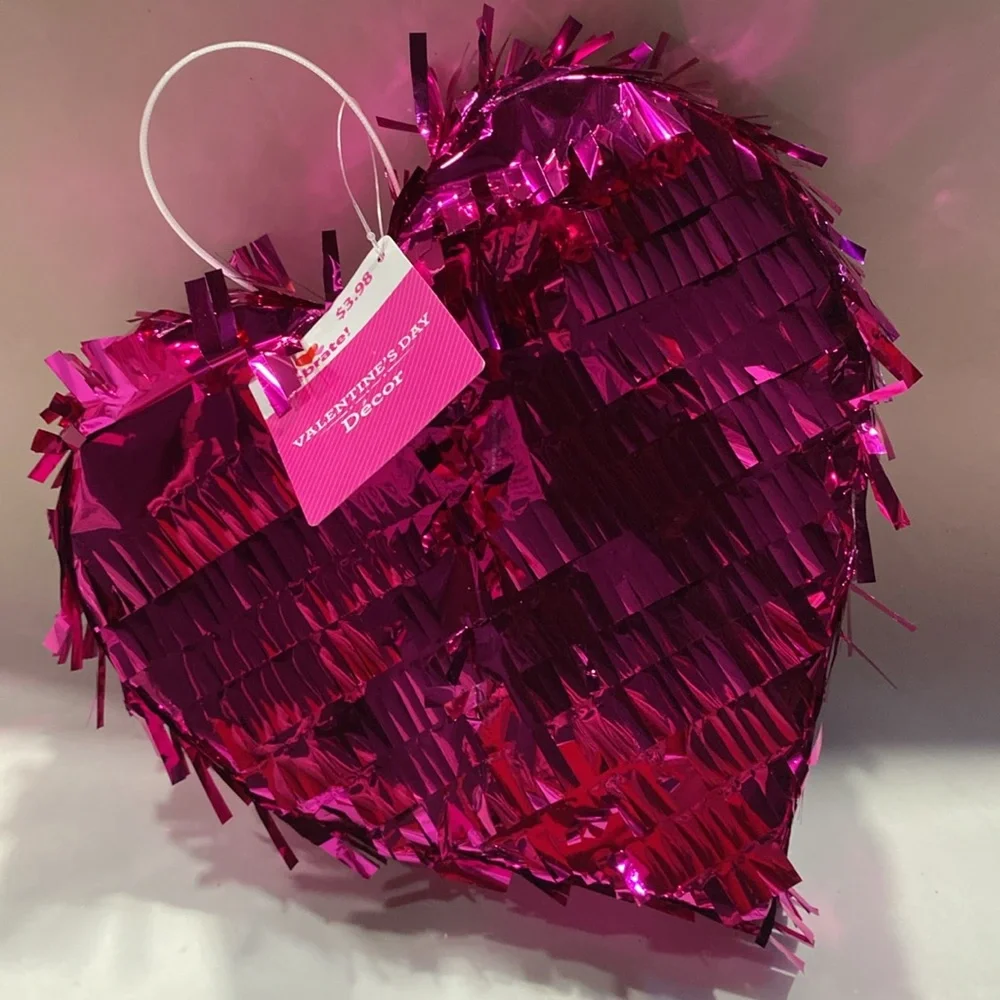 Galentines Valentine's Day Heart Party Set Pink and Red glasses napkins backdrop